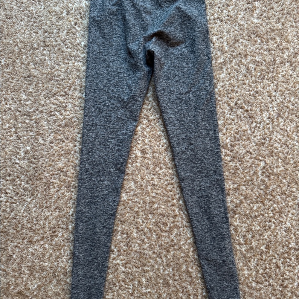 Year of Ours Womens Gray Leggings Spell Out Logo Stretch Athletic Size xs - Picture 2 of 4